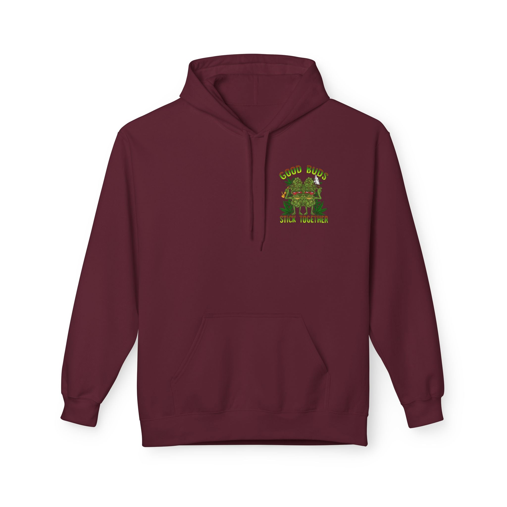 Cozy Artistic Fleece Hoodie with Minimalist Design
