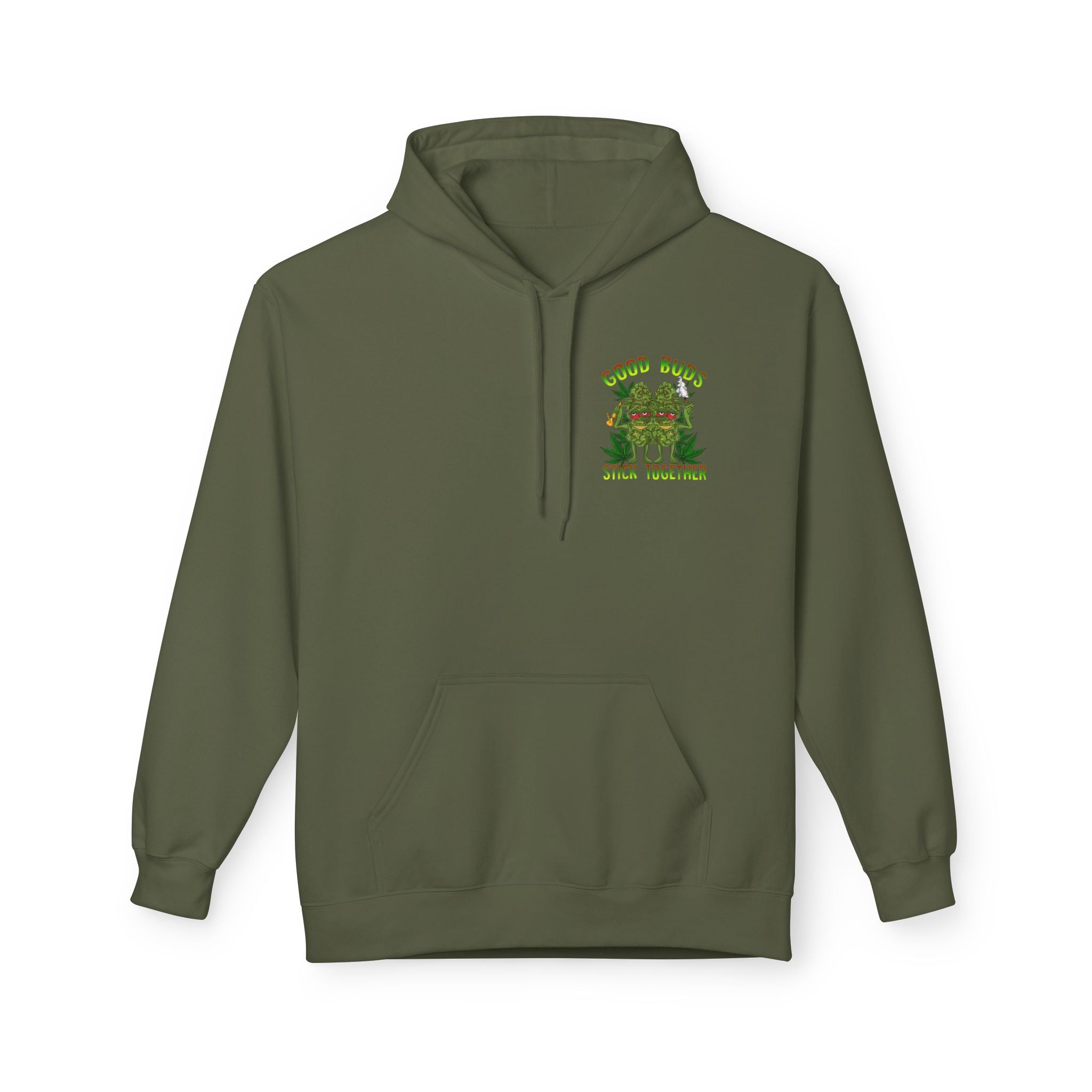 Cozy Artistic Fleece Hoodie with Minimalist Design