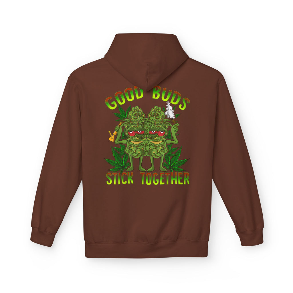 Cozy Artistic Fleece Hoodie with Minimalist Design
