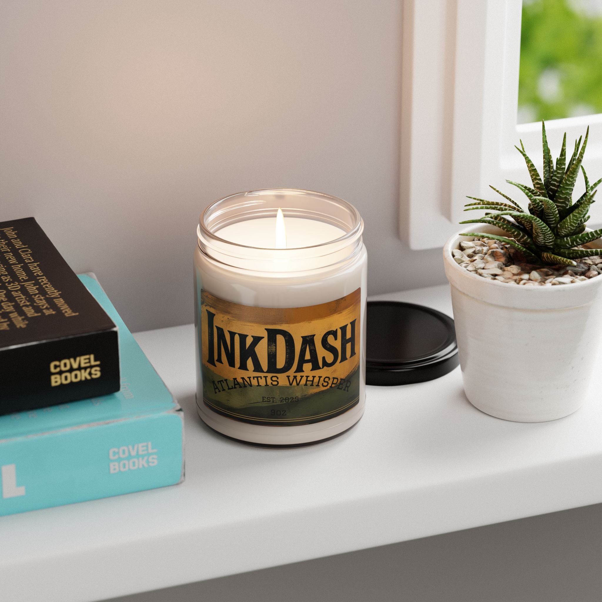 Scented Soy Candle - Atlantis Whisper, Aromatherapy