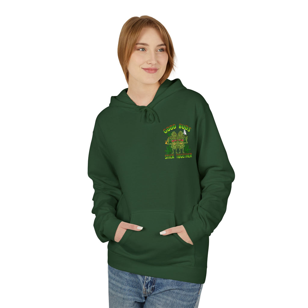 Cozy Artistic Fleece Hoodie with Minimalist Design