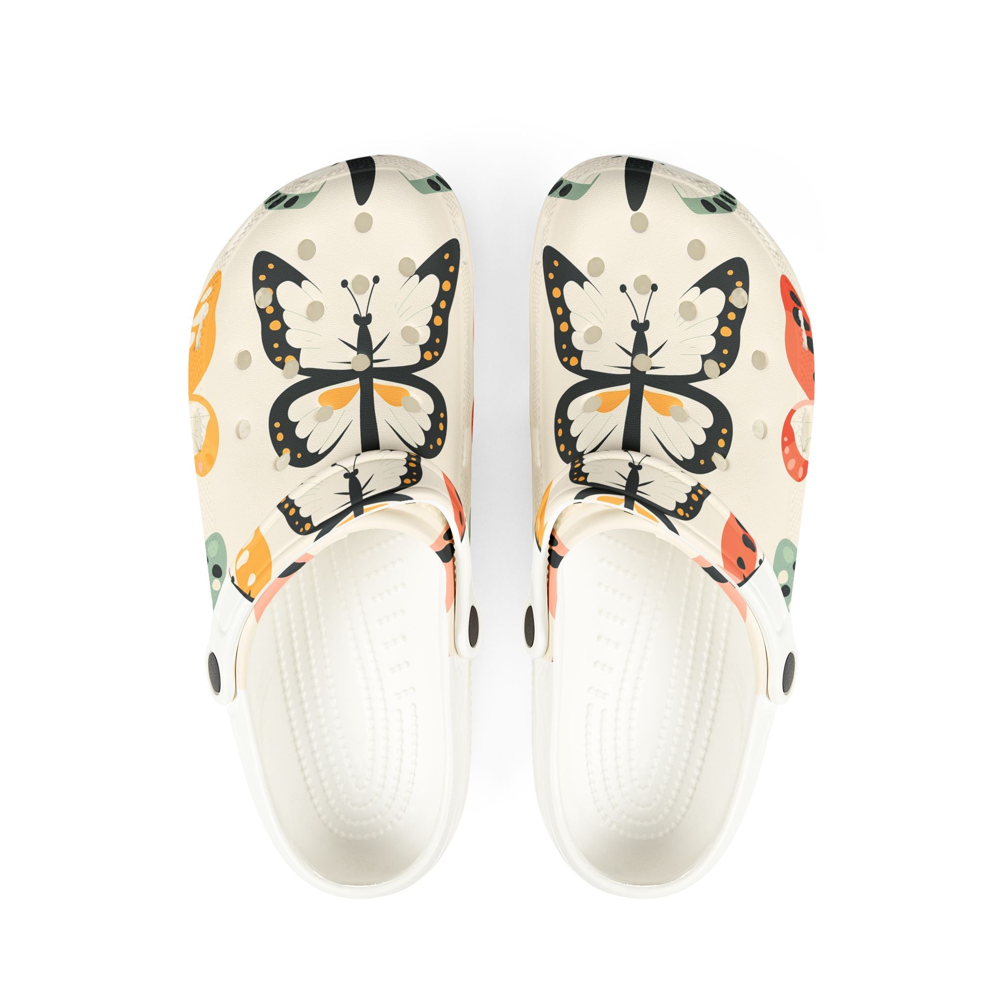 Butterfly Print EVA Foam Clogs