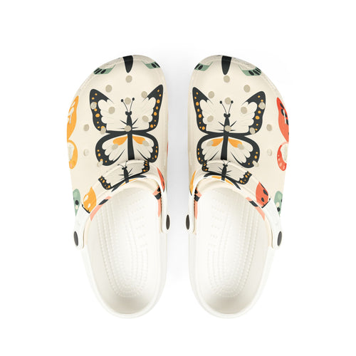 Butterfly Print EVA Foam Clogs