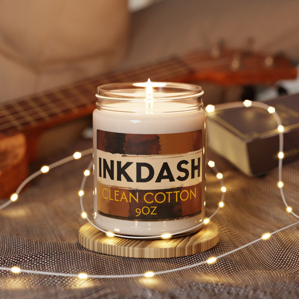 Clean Cotton Scented Soy Candle, Aromatherapy