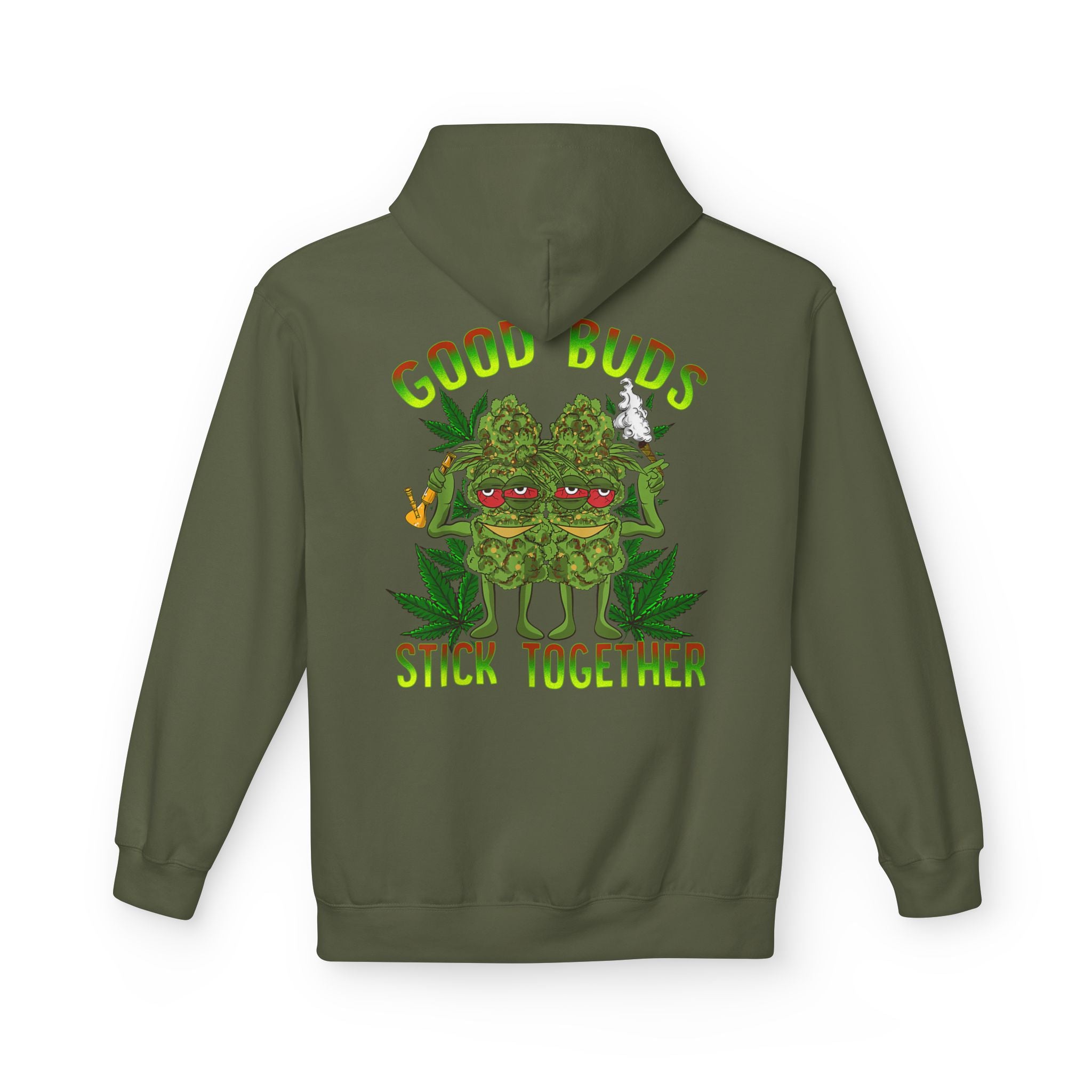 Cozy Artistic Fleece Hoodie with Minimalist Design