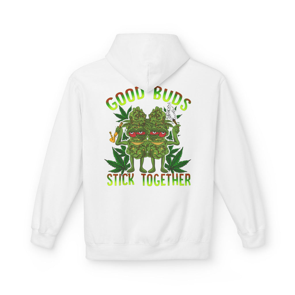 Cozy Artistic Fleece Hoodie with Minimalist Design