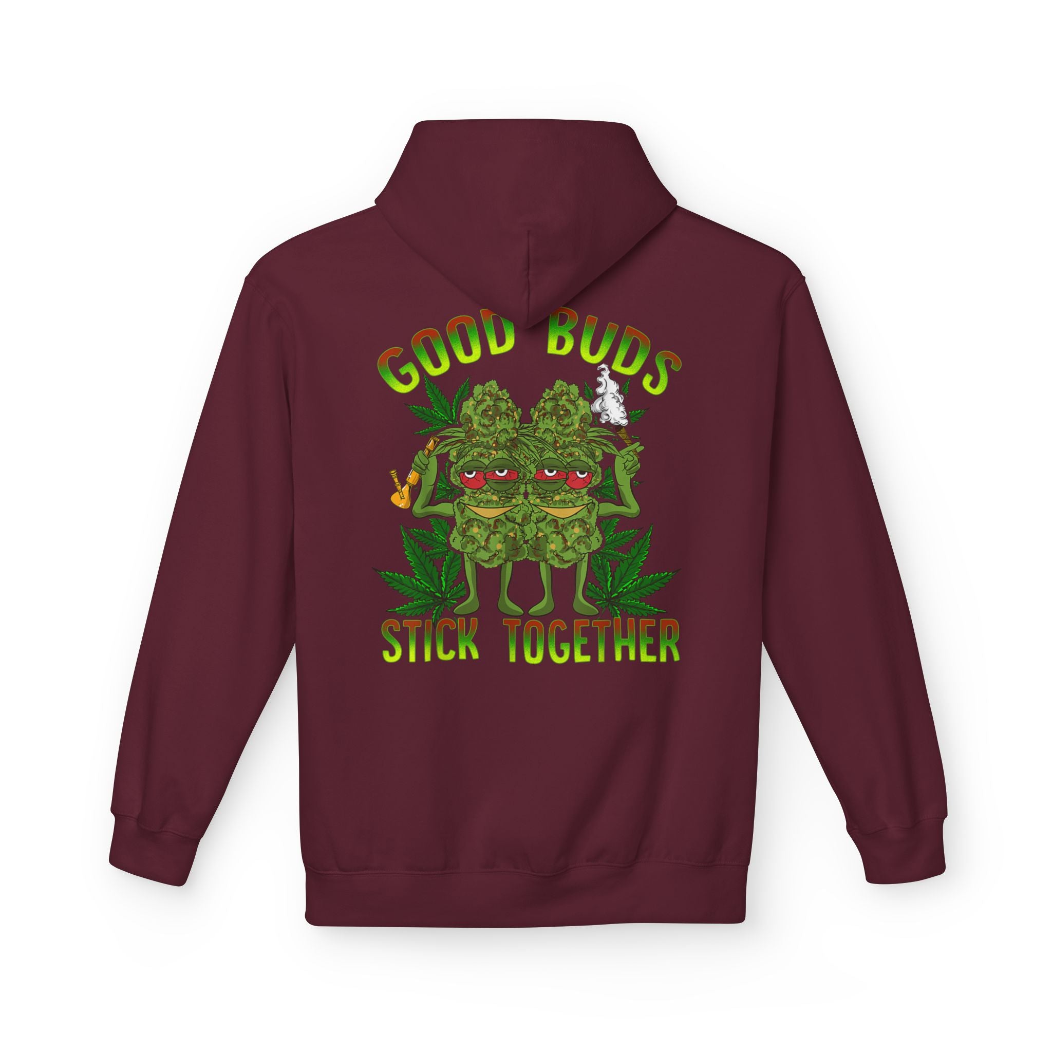 Cozy Artistic Fleece Hoodie with Minimalist Design