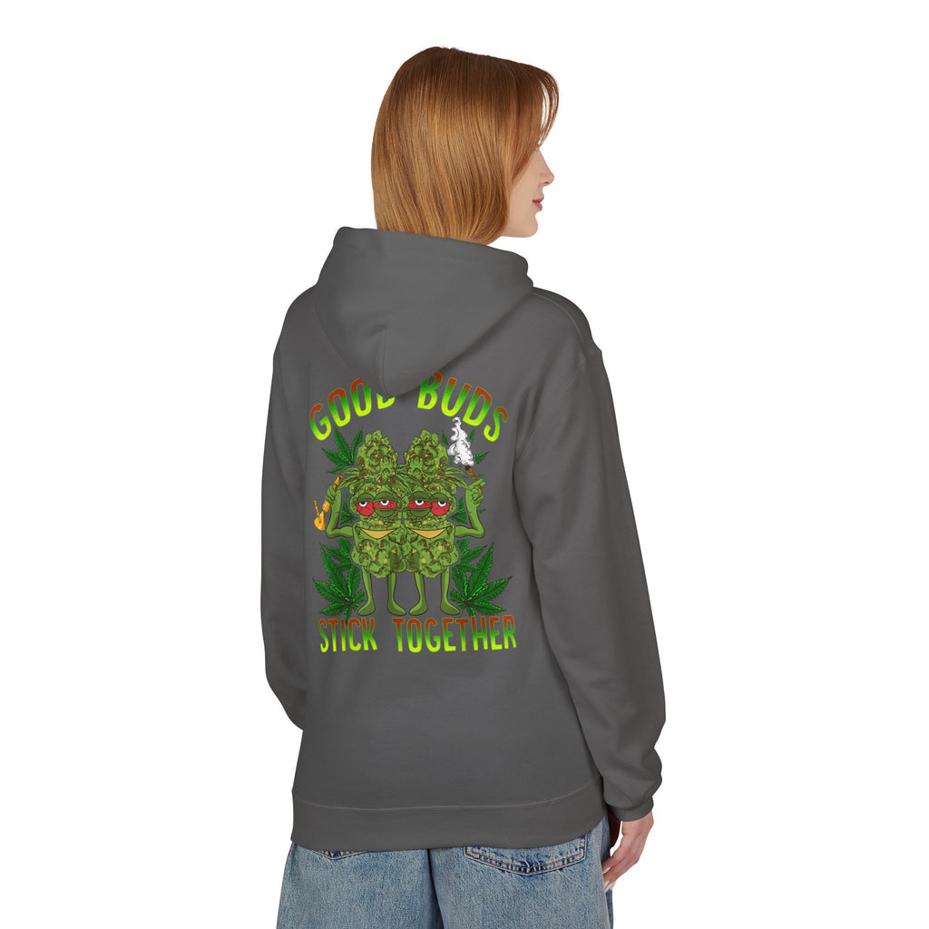 Cozy Artistic Fleece Hoodie with Minimalist Design
