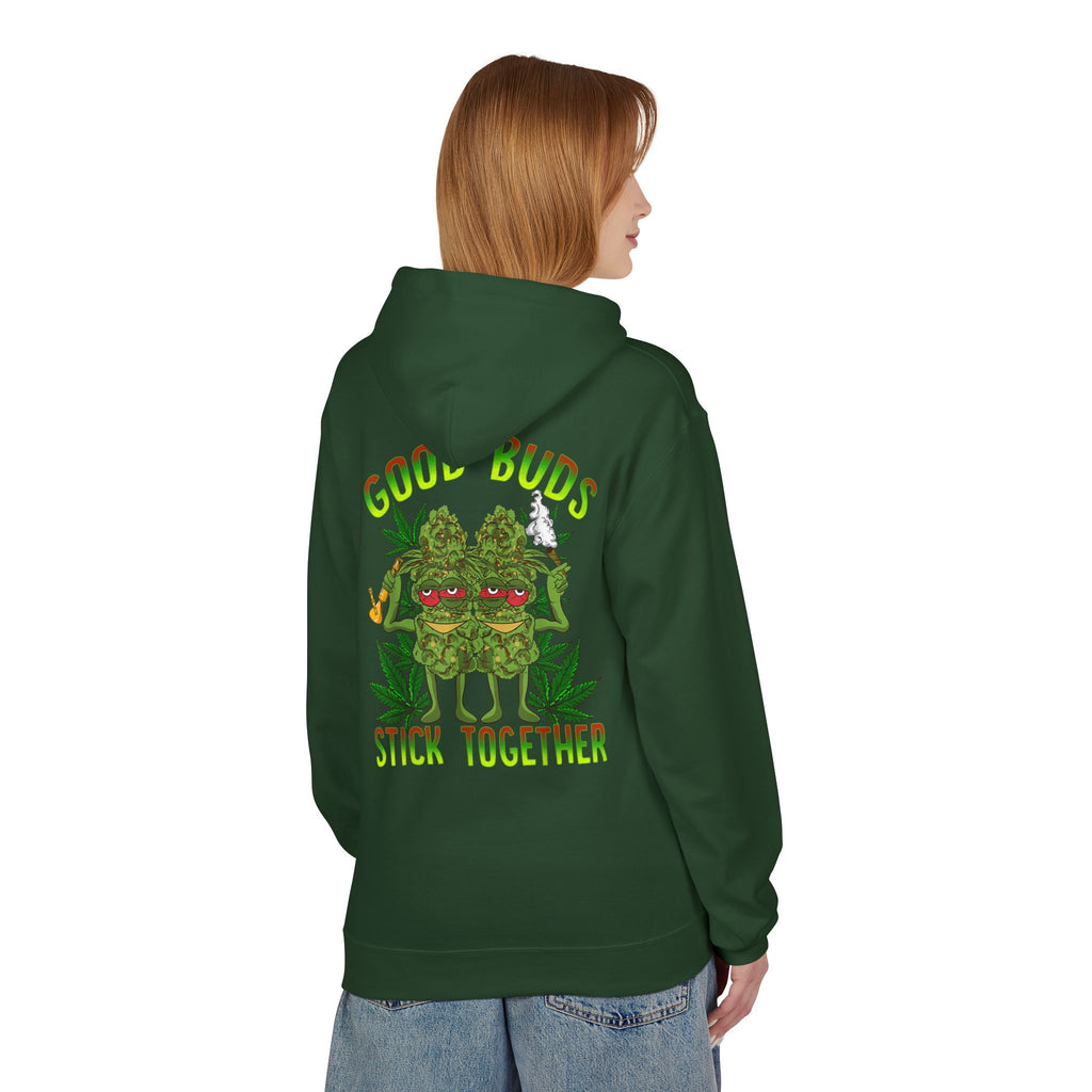 Cozy Artistic Fleece Hoodie with Minimalist Design