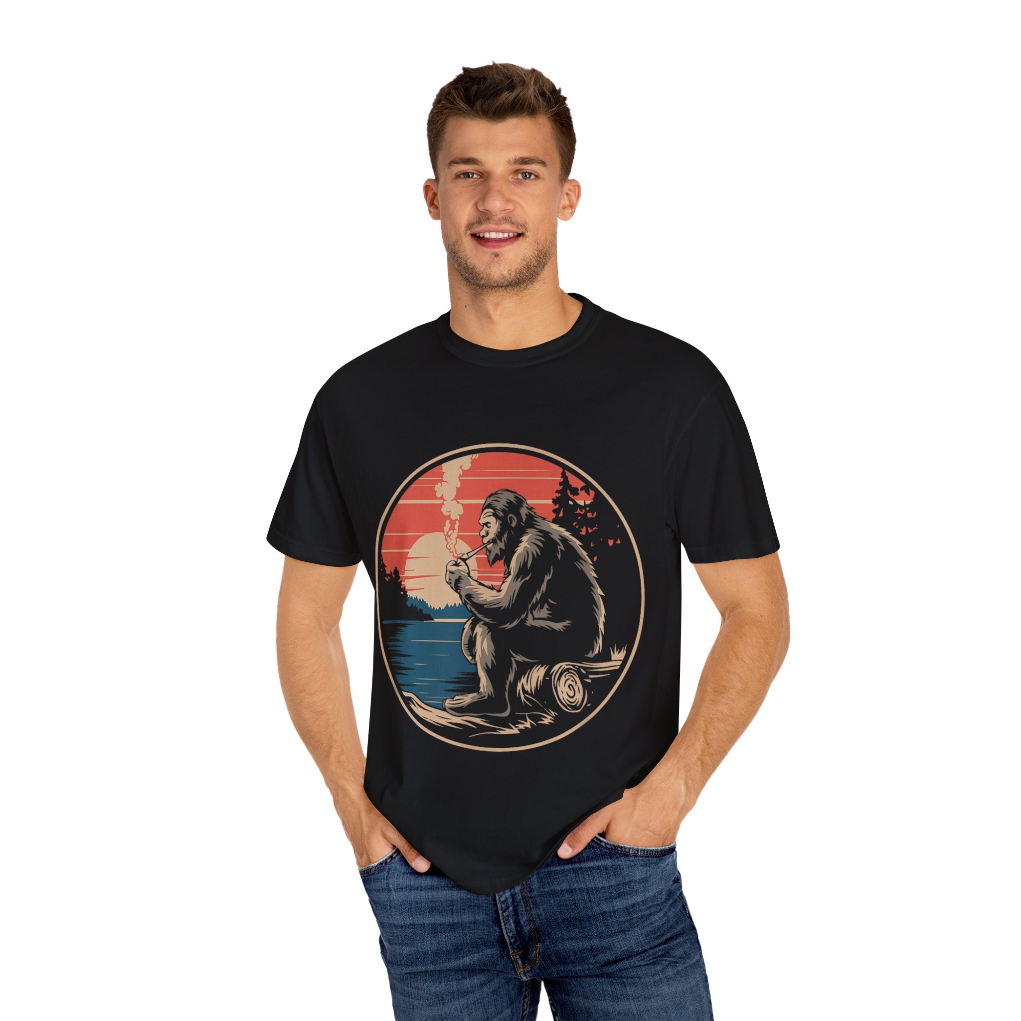 Unisex Bigfoot Sunset T-shirt,