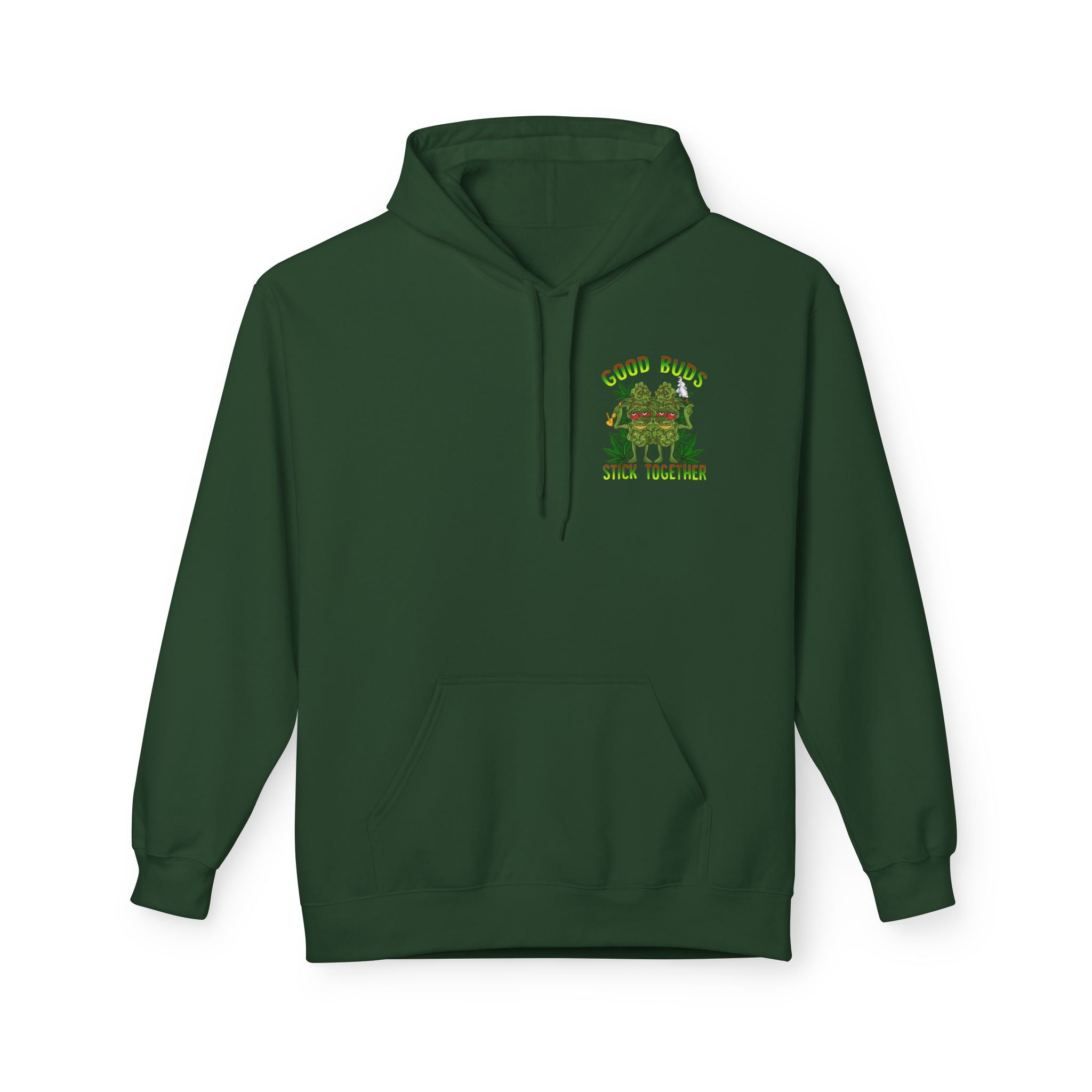 Cozy Artistic Fleece Hoodie with Minimalist Design