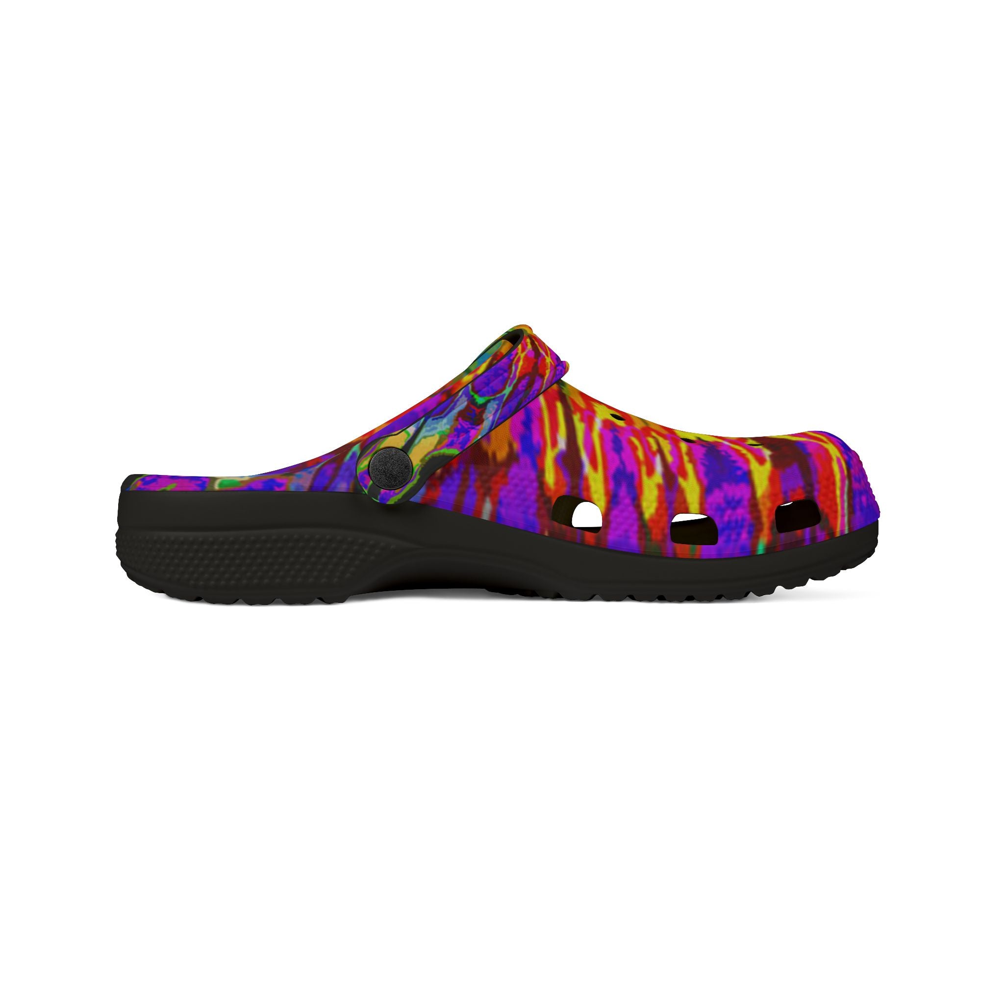 Vibrant Tie-Dye EVA Foam Shoes, Colorful Clogs
