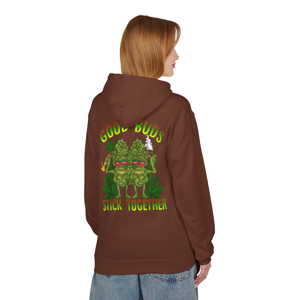 Cozy Artistic Fleece Hoodie with Minimalist Design