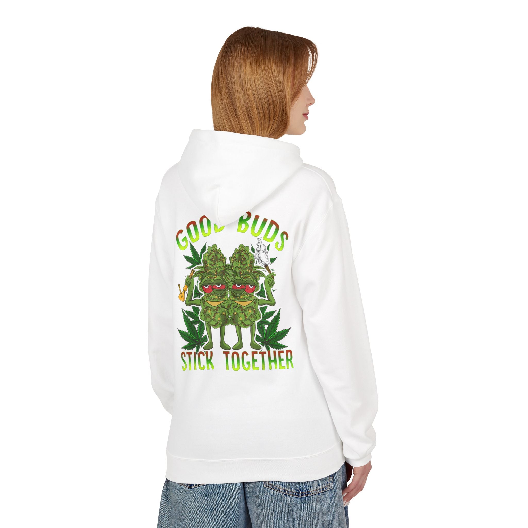 Cozy Artistic Fleece Hoodie with Minimalist Design